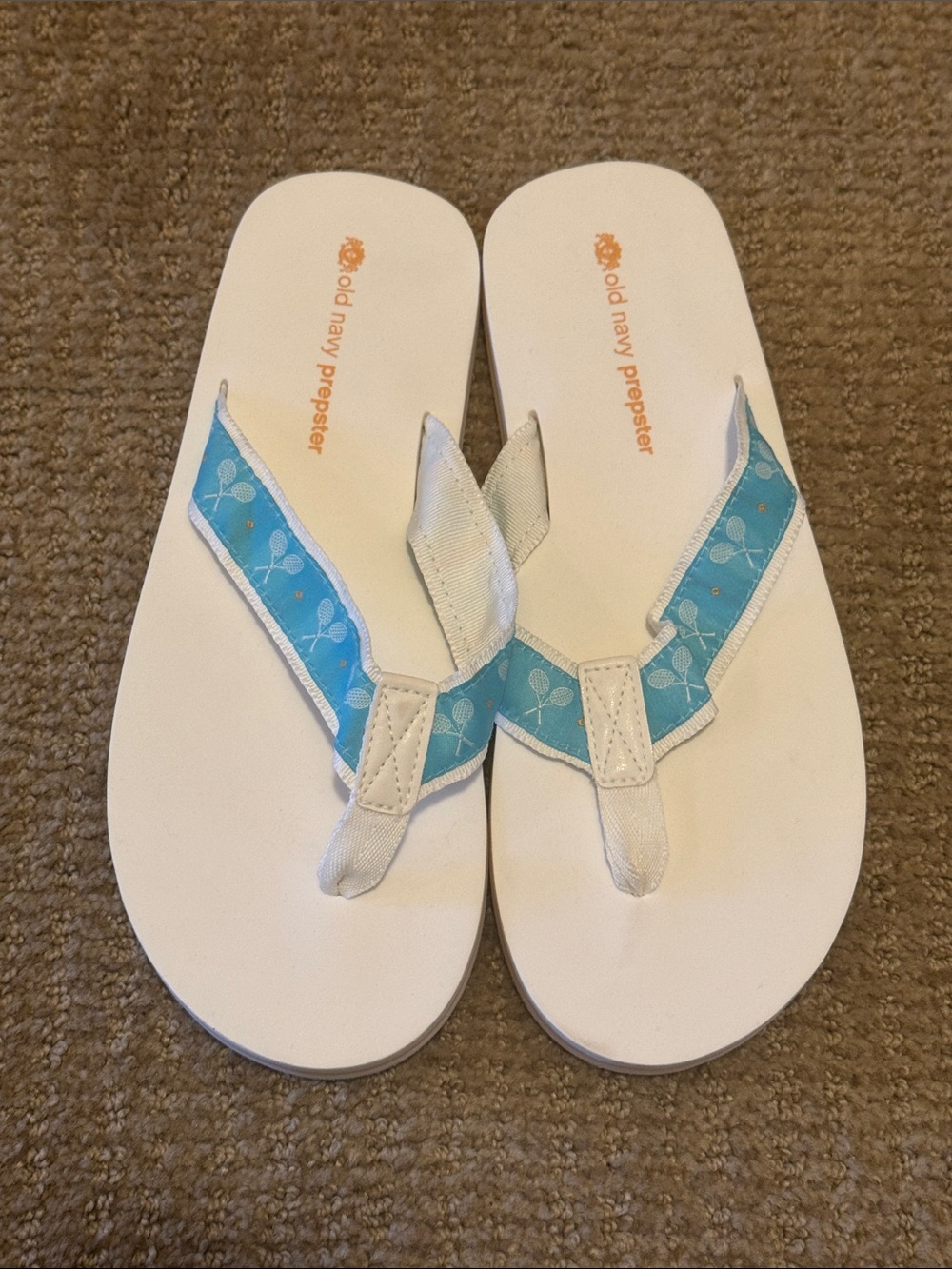 NWOB Old Navy Prepster Tennis Racquet Flip Flops